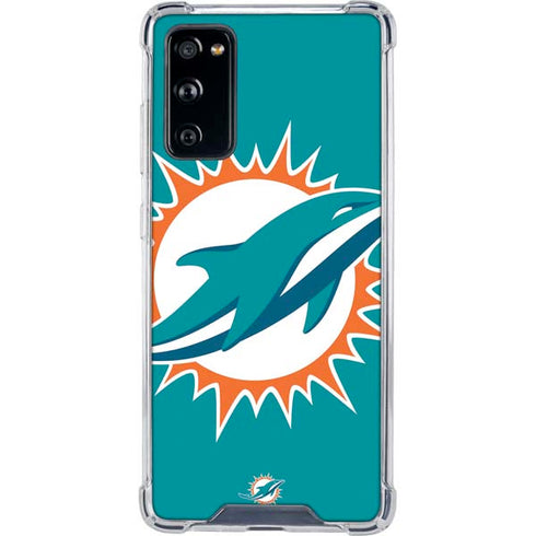 NFL Miami Dolphins Large Logo Galaxy S20 FE Clear Case